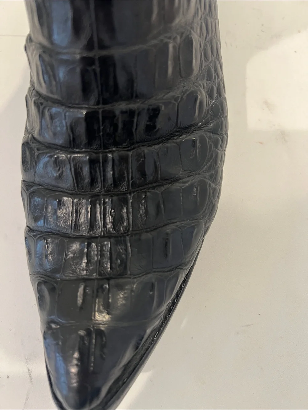 Remington El Paso Black Custom Caiman Men's Cowboy Boots